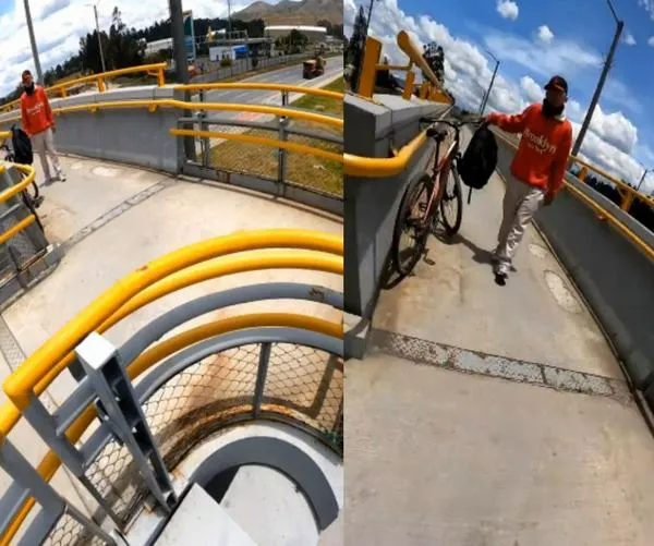 Influencer grabó cómo ladrón lo amenazó en puente de Cundinamarca:  cómo fue
