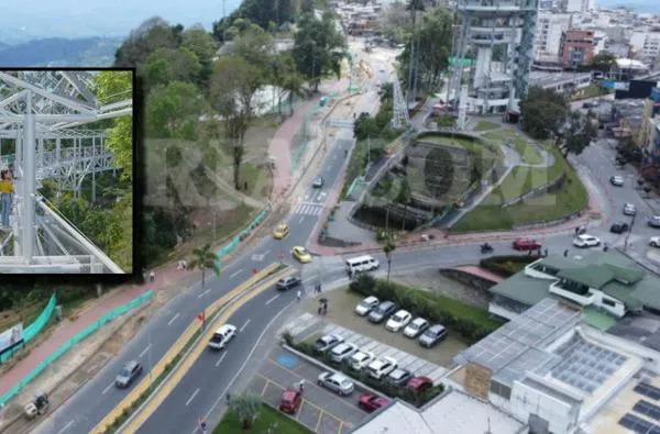 Nuevo puente en Manizales: 56 metros de cristal para ver el paisaje, ciclorruta y muelle en construcción