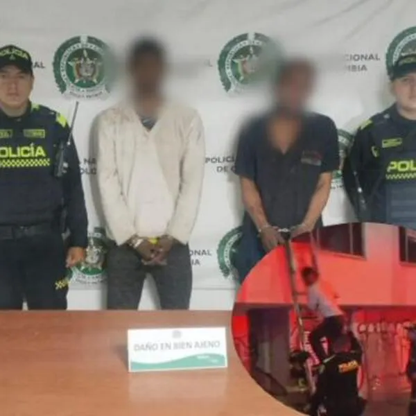 Intentaban robar una casa en Bogotá: uno cayó del techo y el otro quedó atrapado 