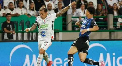 Dayro Moreno en el partido de Once Caldas vs. Independiente del Valle por Copa Sudamericana
