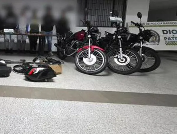 GPS delató casa usada como centro de acopio de motos robadas en Bogotá