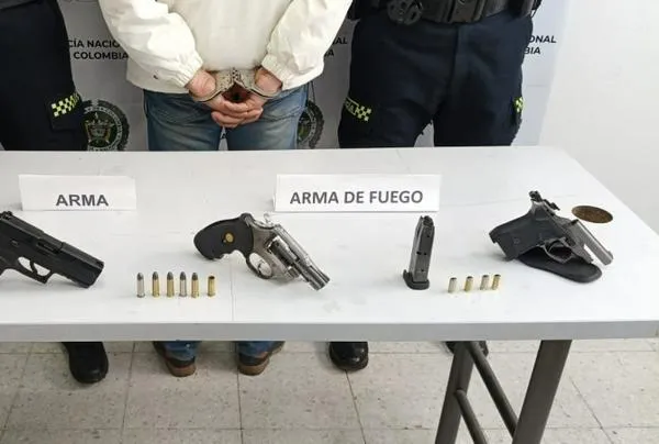 Estas son las armas halladas en un operativo en barrios de Manizales