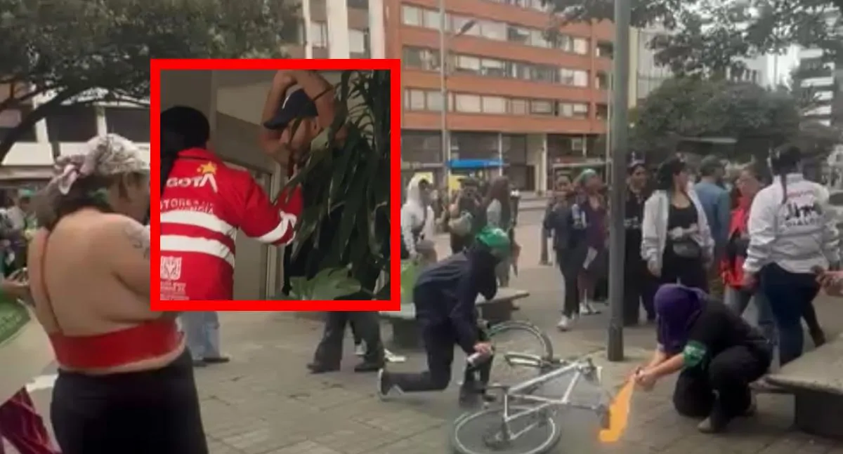 Domiciliario habría insultado a mujeres y casi termina linchado en Bogotá