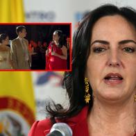 María Fernanda Cabal recordó a Gustavo Petro en boda de su hijo Santiago: video