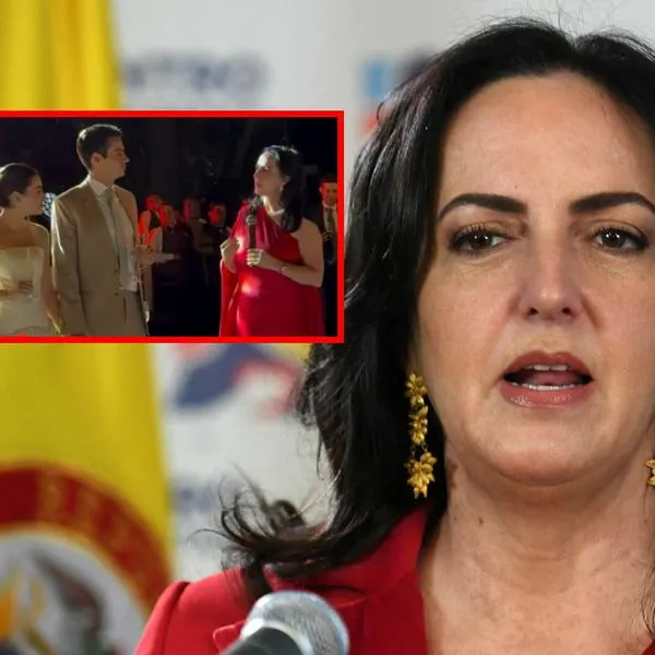 María Fernanda Cabal recordó a Gustavo Petro en boda de su hijo Santiago: video