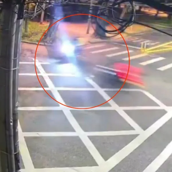 Accidente de domiciliarios de Rappi y DiDi Food en Bogotá