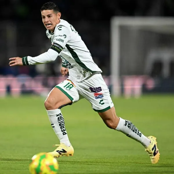 James Rodríguez durante un partido con el Club León de México, equipo del cual se iría para buscar otro rumbo
