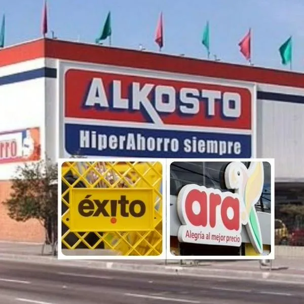 Fotos de Alkosto, Éxito y Ara, en nota de estrategia de Alkosto para atraer clientes en Colombia avisa a Éxito, Ara y más