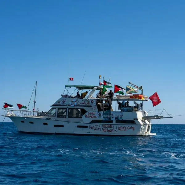 Barco de la flotilla Global Sumud, en el que irían dos colombianas, presuntamente detenidas por Israel