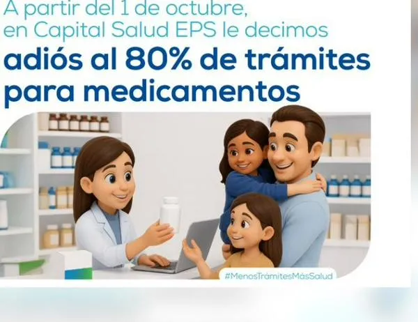 Capital Salud elimina 80% de autorizaciones y amplía red de farmacias para usuarios 