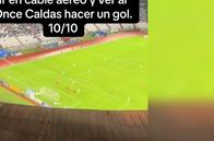 Manizales: grabó gol del Once Caldas desde las alturas, mientras estrenaba la línea 3 del cable aéreo