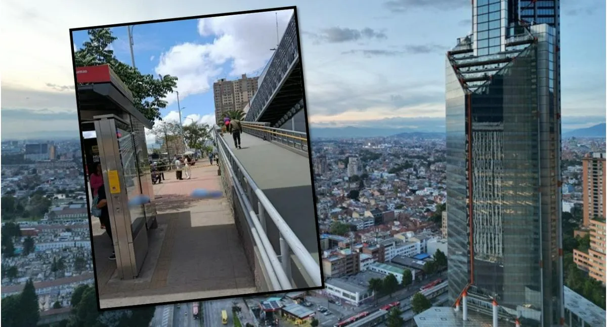 Bogotá hoy: extraña muerte en puente peatonal de TransMilenio en Paloquemao