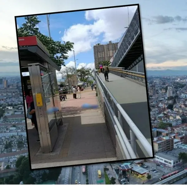 Bogotá hoy: extraña muerte en puente peatonal de TransMilenio en Paloquemao