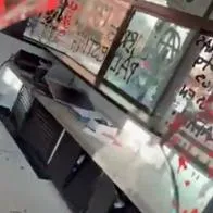 Imágenes del CAI atacado en Chapinero 