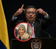 Gustavo Petro y Vicky Dávila