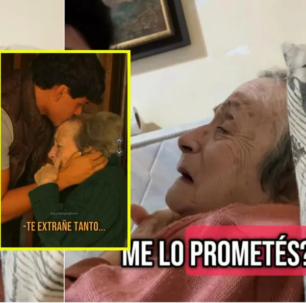 Video viral: Gianluca regresa de España y sorprende a su abuela en Argentina