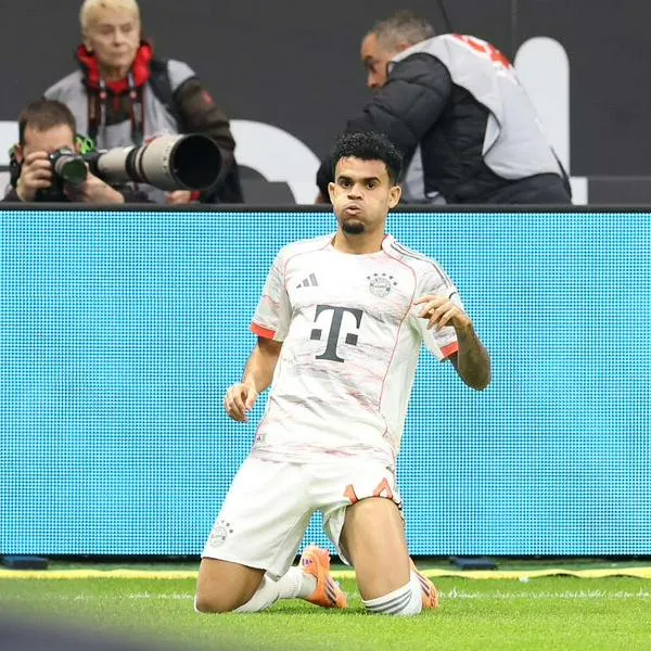 Foto de Luis Díaz, en nota de video gol de Luis Díaz en Bayern Múnich a Frankfurt a 16 segundos en Bundesliga