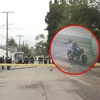 Bogotá: imagen del ataque a guardianes del Inpec, hombres en moto les dispararon