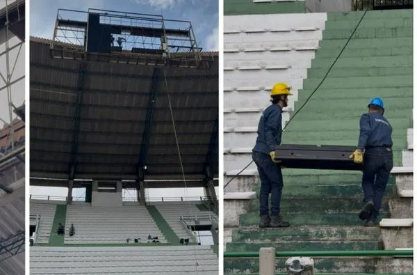 Manizales: estadio Palogrande estrenará pantalla LED; desmontaron la antigua, hubo inversión de $950 millones