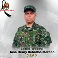 Él fue el soldado que mataron en un atentado con explosivos a la base militar de Puerto Jordán, en Arauca