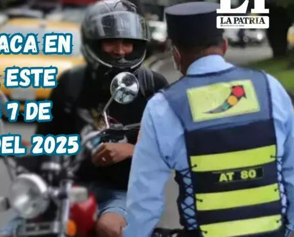 Pico y placa en Pereira (Risaralda) este martes, 7 de octubre del 2025