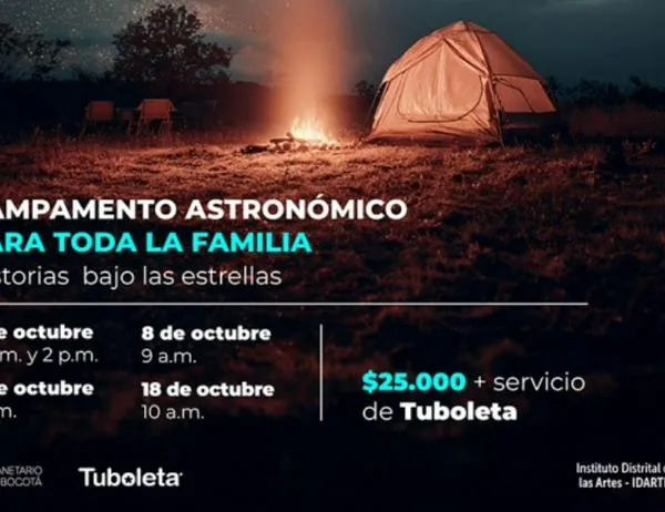 En octubre conéctate con el universo y disfruta el campamento familiar en el Planetario de Bogotá:  