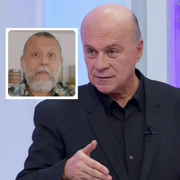 Fotos de Carlos Antonio Vélez y de Alberto Linero, en nota de que Carlos Antonio Vélez le tiró a Alberto Linero con pulla de vieja burla de fútbol