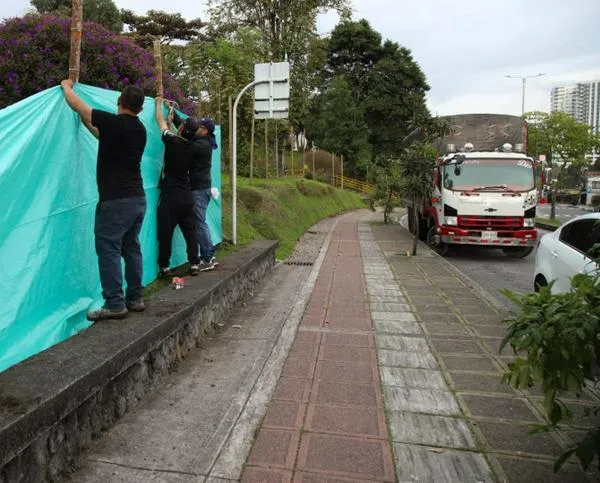En La Enea denuncian que la Alcaldía de Manizales ordenó arrancar "por la fuerza" obras en el parque