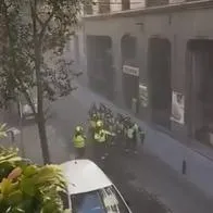 Video: un edificio se derrumbó en Madrid y reportan varios desaparecidos
