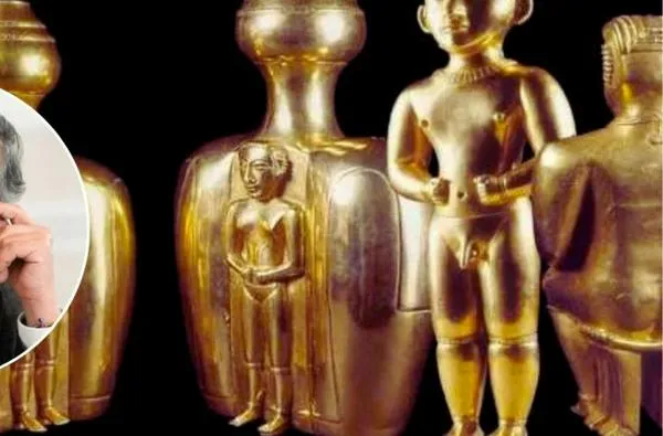 Hacer una réplica del Tesoro Quimbaya con 42 kilos de oro incautado, la nueva propuesta del presidente Petro