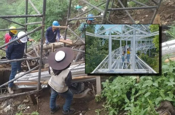 Manizales: nuevo puente de cristal de 56 metros, así se ve la excavación en Chipre, ya forjan la estructura