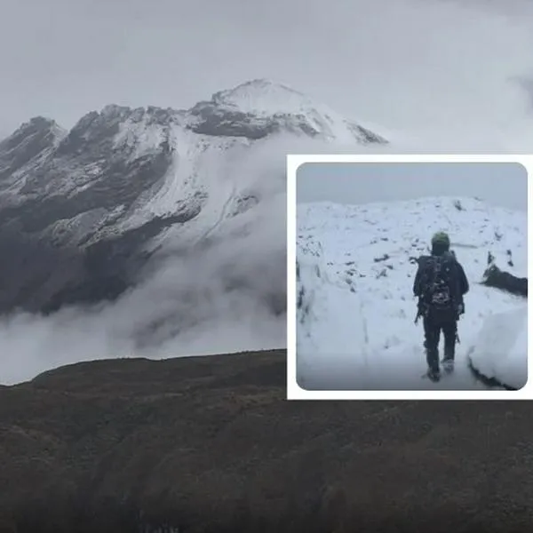 Fotos de caída de nieve en Colombia, en nota de cómo cayó nieve en Colombia en una de las más grandes nevadas en 2025, en video