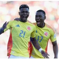 Colombia vs España Mundial Sub-20: Néiser Villarreal celebra con compañeros