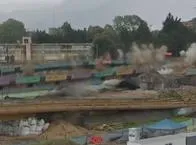 Implosión en calle 13 con Américas, Puente Aranda: video de así sonó y cómo fue