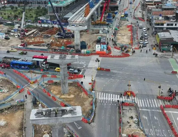 Terminó construcción de subestructura en primeros 8 km de viaducto entre el Patio Taller y av. Boyacá 