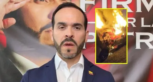 Quemaron carro de campaña de Abelardo De La Espriella en Arauca: qué se sabe