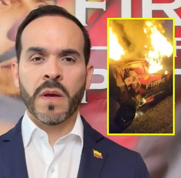 Quemaron carro de campaña de Abelardo De La Espriella en Arauca: qué se sabe