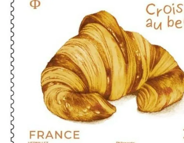 Francia pone en circulación un sello postal con aroma a cruasán para celebrar su gastronomía