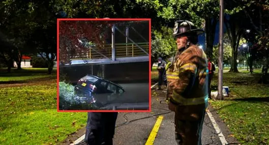 Fuerte accidente en Suba, Bogotá, dejó a hombre de 85 años muerto: cayó a caño