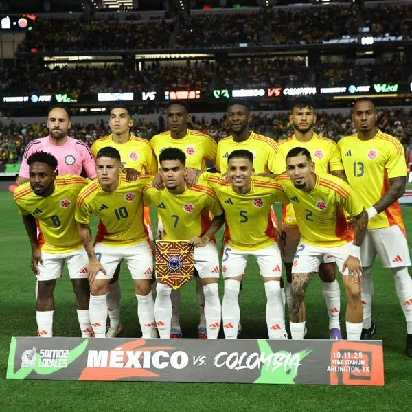 Colombia en su partido contra México