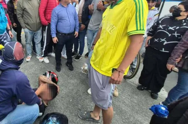 Manizales: con ayuda de ciudadanos detienen a presunto ladrón, habría agredido a un adulto mayor