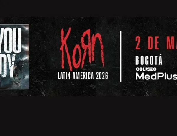 Korn confirma su regreso a Colombia en 2026: ¡2 de mayo en el Coliseo MedPlus! 