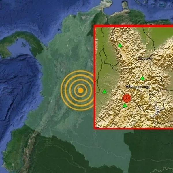 Temblor en Colombia de magnitud 4.4 hoy miércoles 15 de octubre en Santander