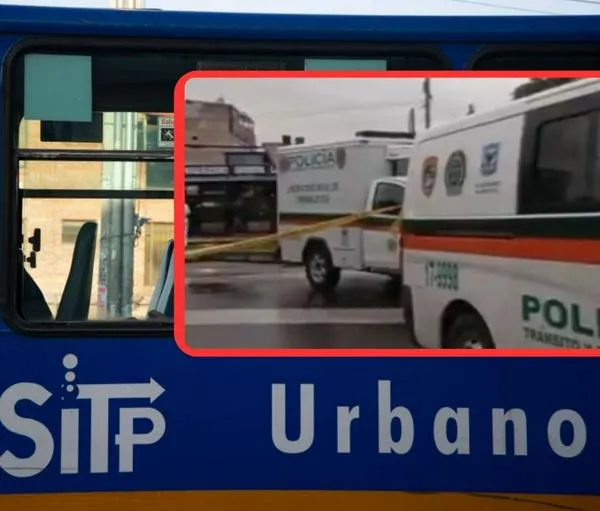 Murió motociclista arrollado por un SITP en Bogotá: vehículo quedó bajo el bus