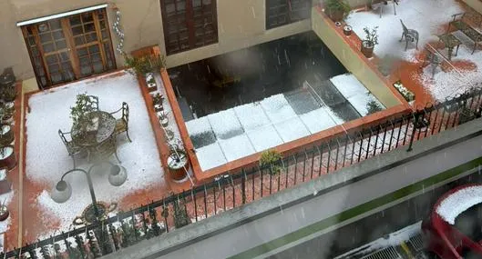 Granizada en Bogotá