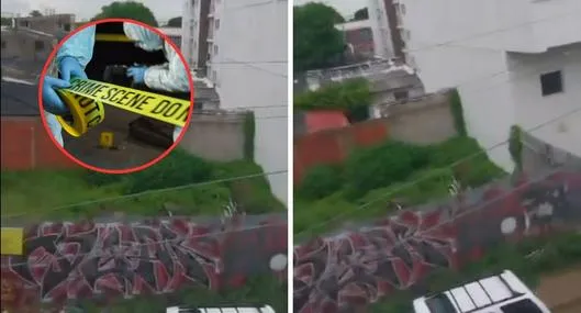 Lugar en el que una mujer en Cartagena murió al caer de lo alto de un edificio