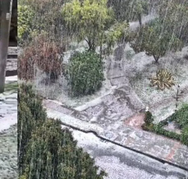 Bogotá de blanco: así se vivió la granizada que cubrió varias zonas de la ciudad