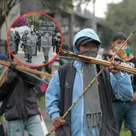 Protestas de indígenas en Bogotá terminaron en enfrentamientos