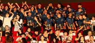 Son músicos de Caldas y ganaron concurso de bandas en Galicia, España: "esto es único", director del grupo
