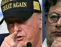 Trump llama a Petro "líder del narcotráfico" y anuncia fin de ayuda financiera a Colombia